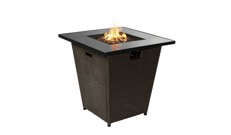 Teamson Home HF30200AA UK Gas Fire Pit With Cover