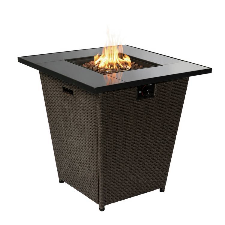 Teamson Home HF30200AA UK Gas Fire Pit With Cover 0