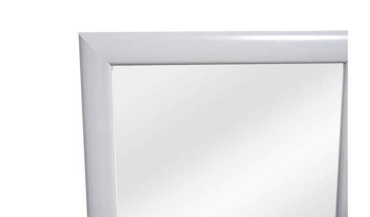 Grey framed deals mirror