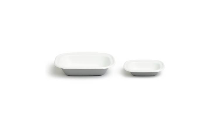 Habitat Enamel Set of 2 Pie Dishes