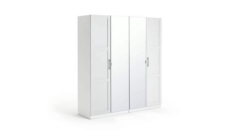 White panelled deals wardrobe