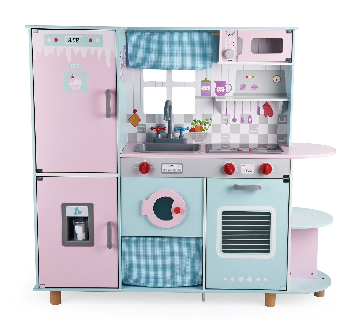 Chad Valley Wooden Deluxe Pink and Blue Kitchen review