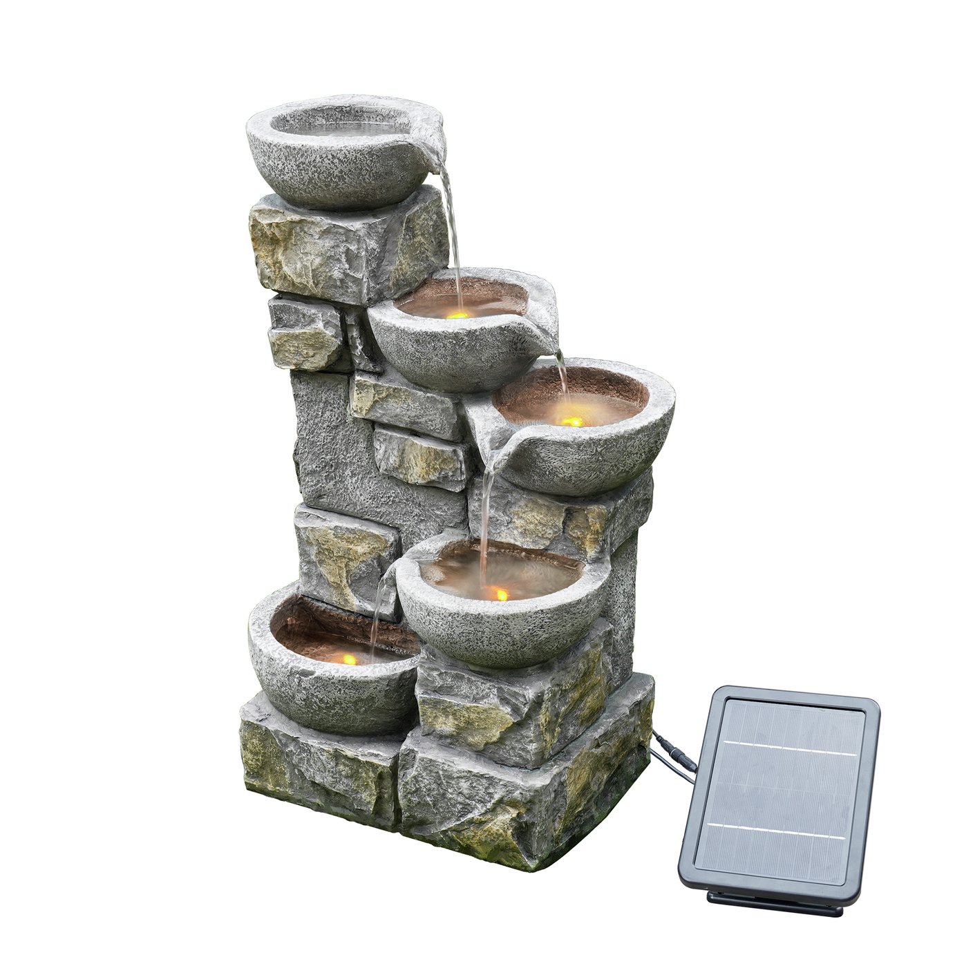 Teamson Home PT-SF0003 Solar Powered Water Fountain