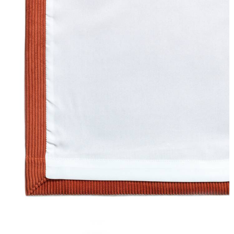 Habitat Cord striped Fully Lined Eyelet Curtains -Terracotta 0
