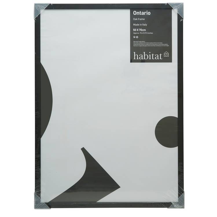 Habitat Ontario Black Wooden Picture Frame - 20x28" 0