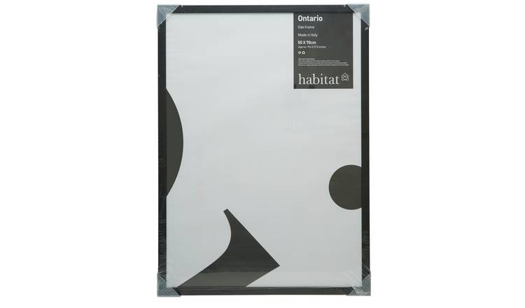 Habitat Ontario Matte Finish Picture Frame - Black - 73x53cm