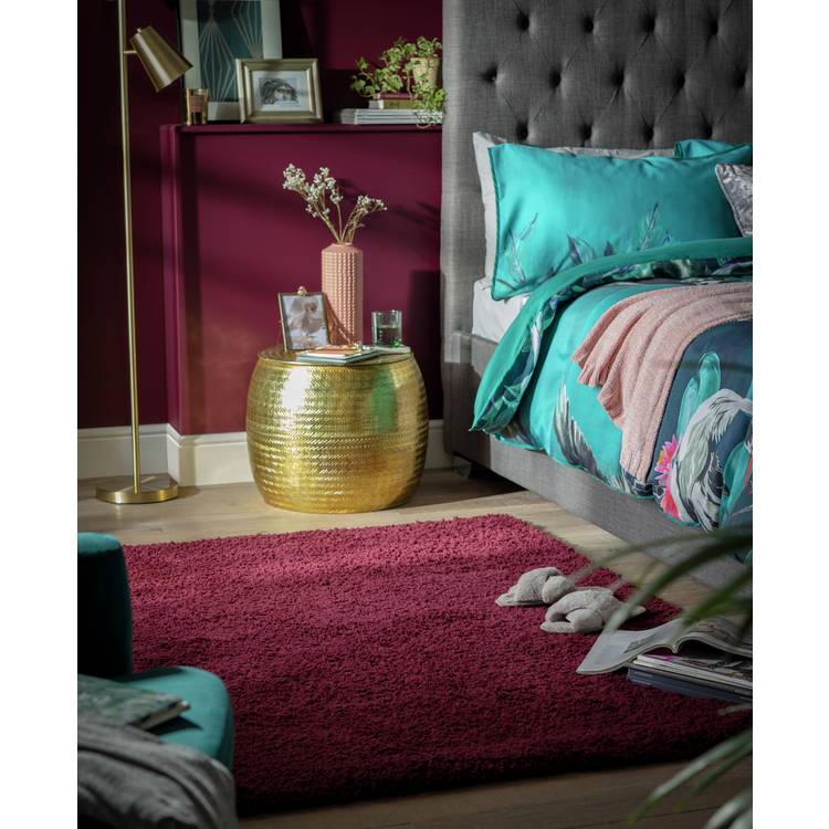 Habitat Cosy Berry Shaggy Rug - 100x60cm 0