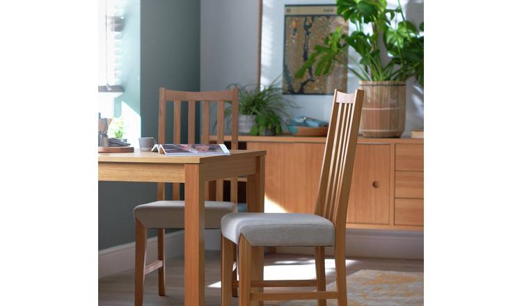 Argos oak discount table and chairs