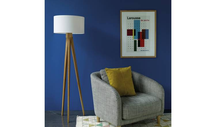 Blue tripod deals lamp