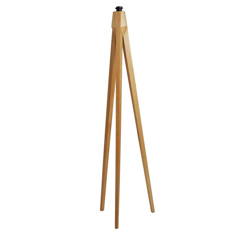 Habitat Tripod Wooden Floor Lamp Base Only - Ash 0