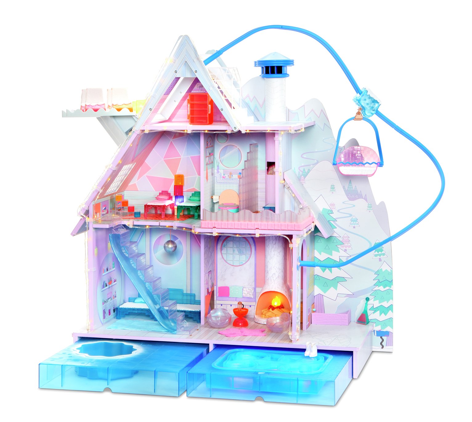 does the lol house come with dolls