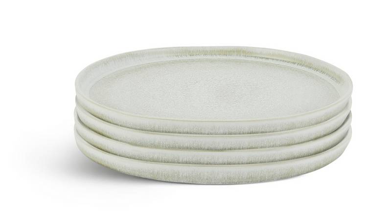 Habitat Nona 4 Piece Stoneware Dinner Plates - Grey