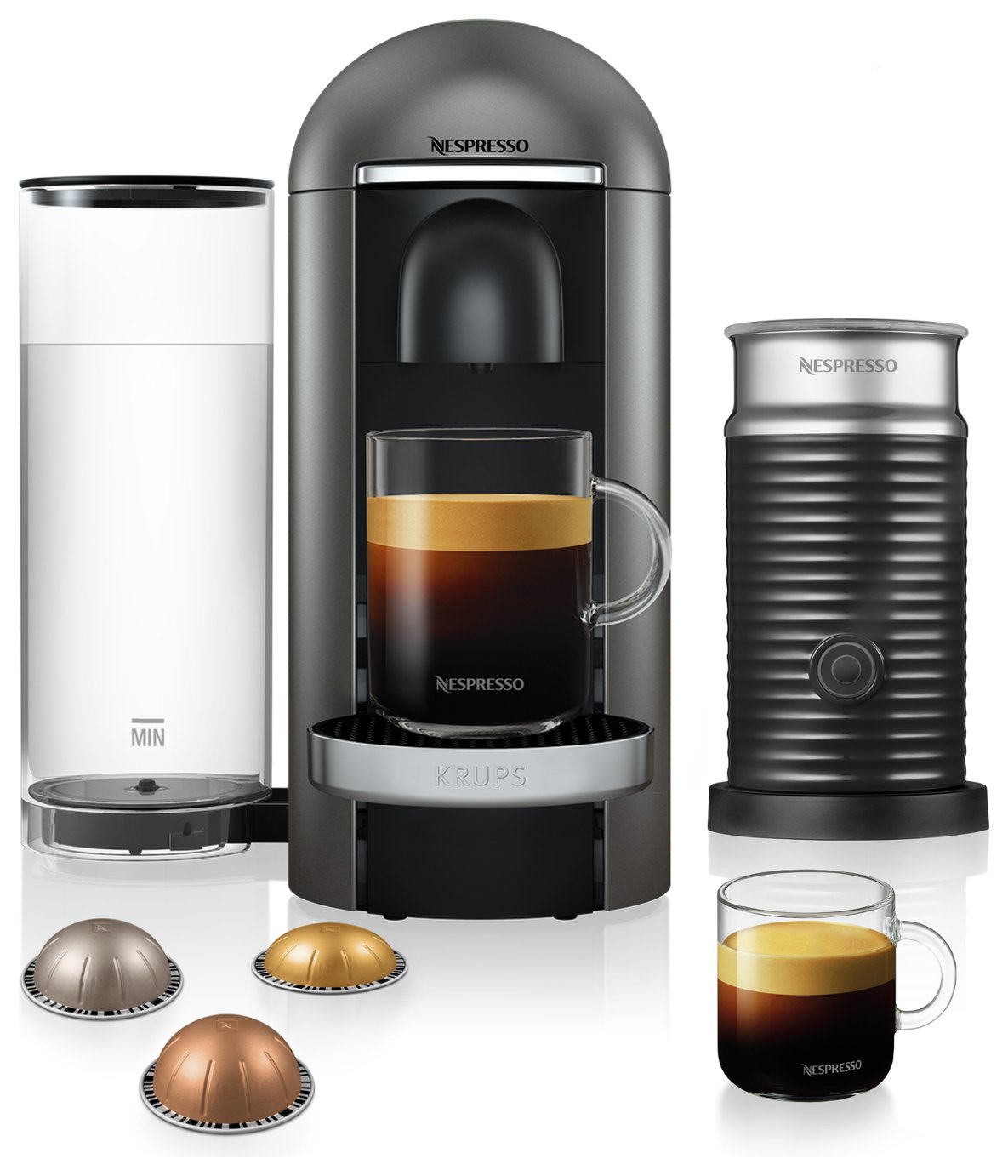 Nespresso Vertuo Plus Pod Coffee Machine Bundle Krups review