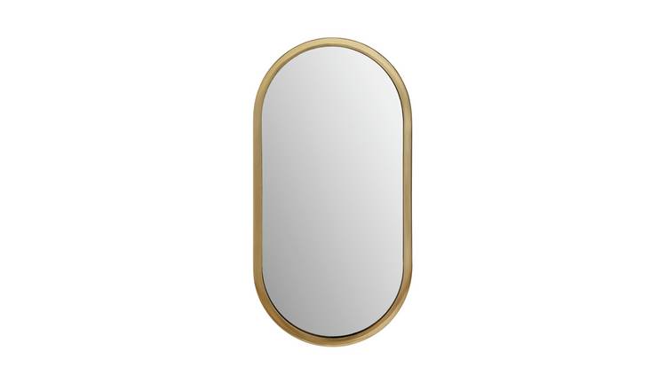 Habitat Metal Pill Mirror - Brass