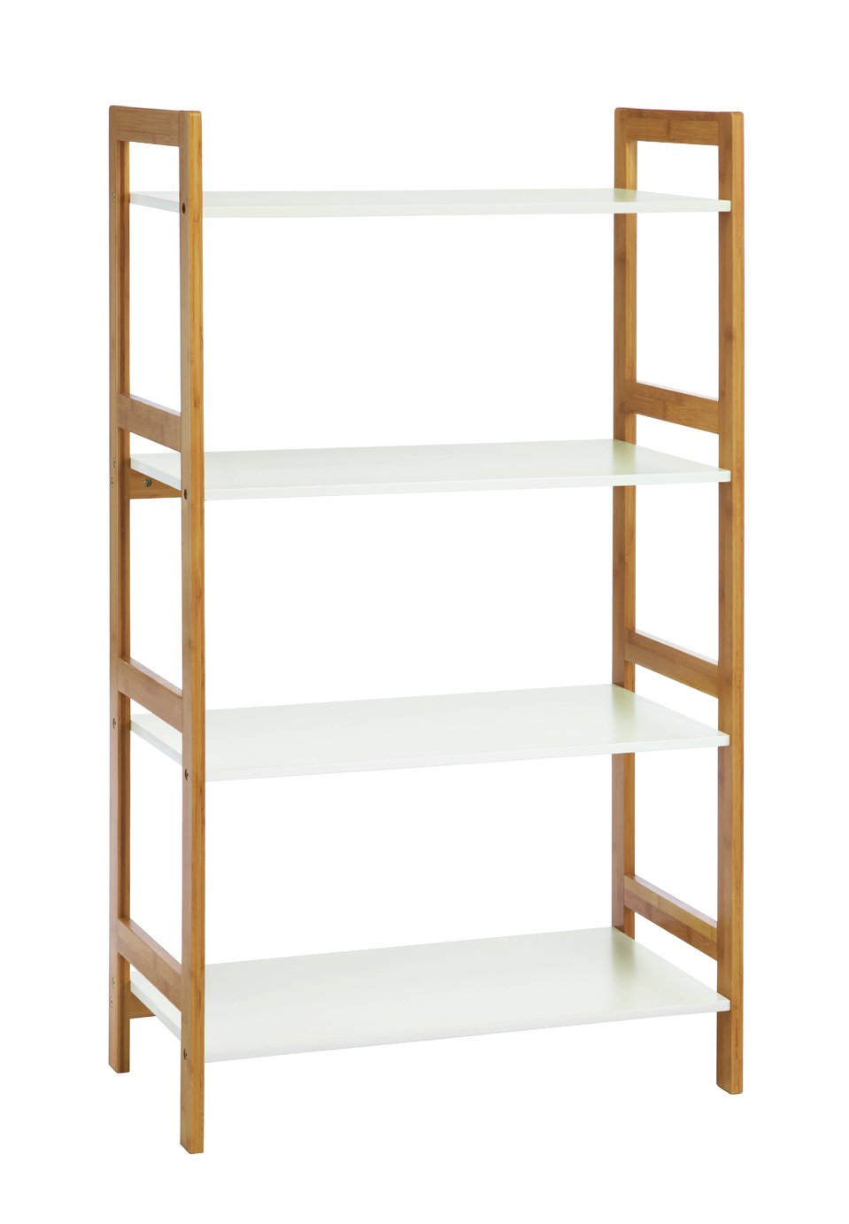 Habitat Drew Bamboo Shelving Unit - White