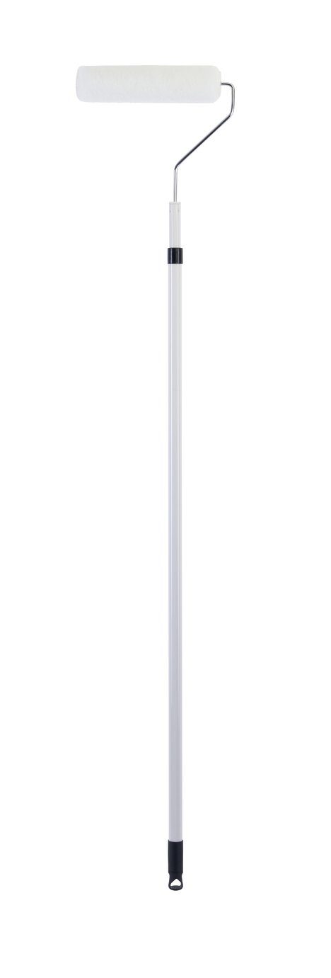 Adjustable Ceiling Paint Roller – Stainless Steel Pole, No-Drip Splatter Guard, For Walls & Ceilings