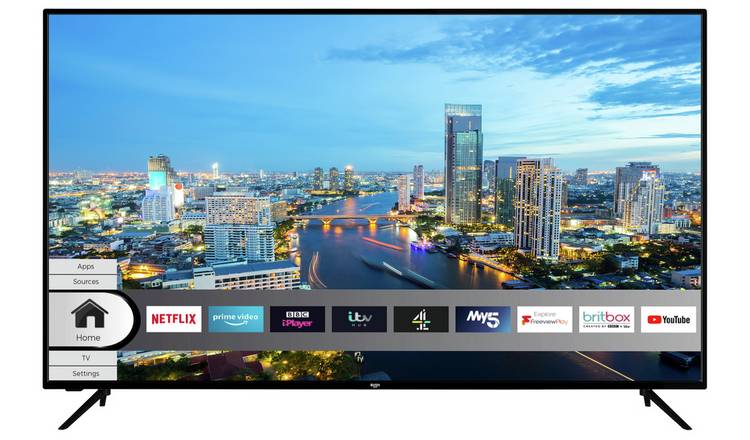 Buy Bush 65 Inch Smart 4k Ultra Hd Hdr Dled Freeview Tv Televisions Argos