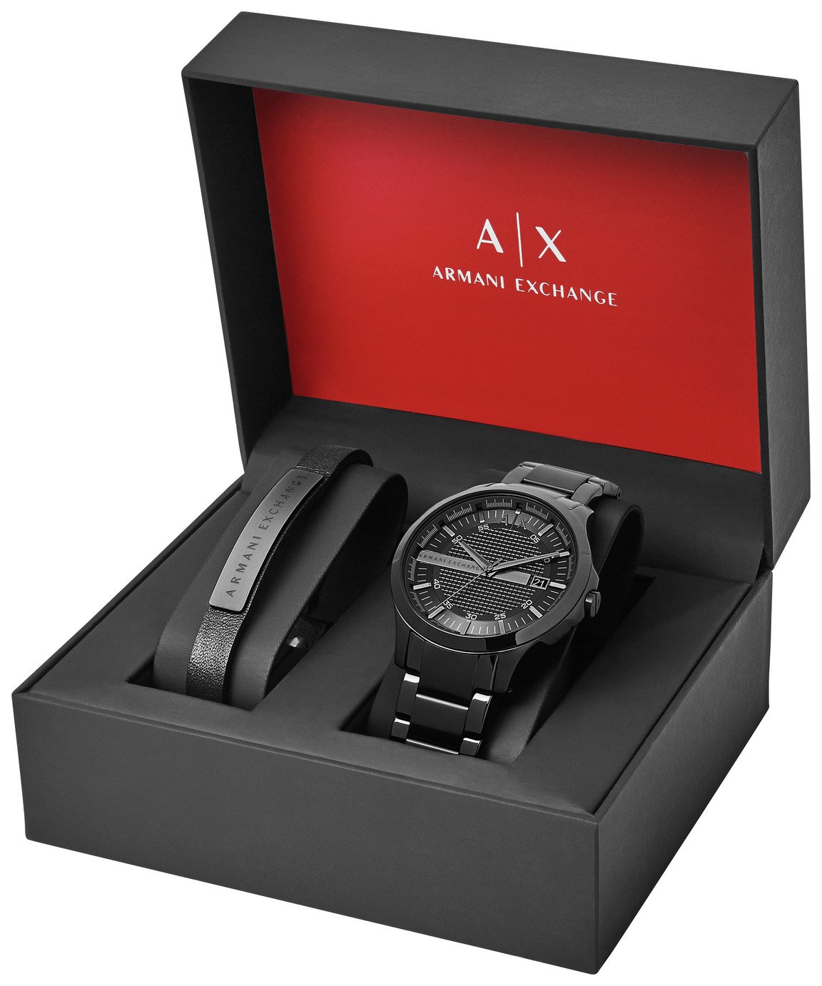 Armani Exchange Men's Stainless Steel Bracelet Watch Set