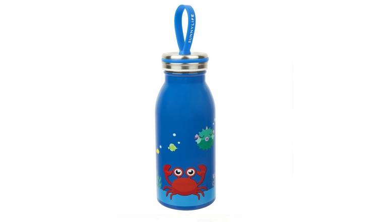 Sunnylife Kids Crabby Blue Stainless Steel Flask - 350ml