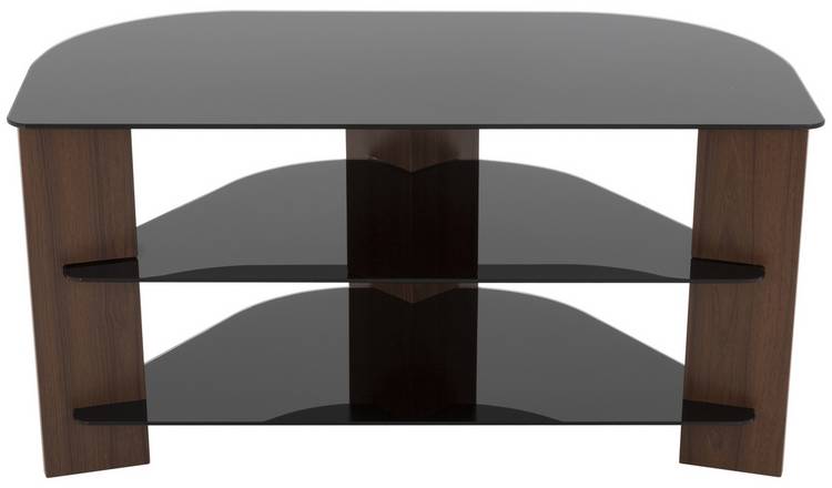 Buy Avf Up To 42 Inch Tv Stand - Black Glass And Walnut Effect | Tv Units  And Stands | Argos