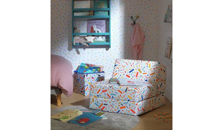 Habitat Zowie Confetti Fabric Chair Bed