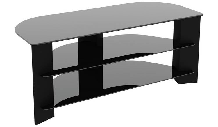 Black tv stand for shop 55 inch tv