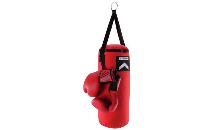 Decathlon Junior Punch Bag with Boxing Gloves - Red