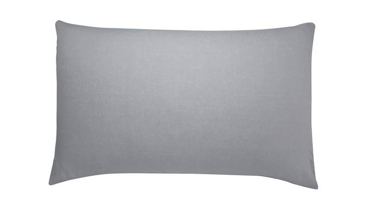 Habitat Linen Standard Pillowcase Pair - Mist Grey