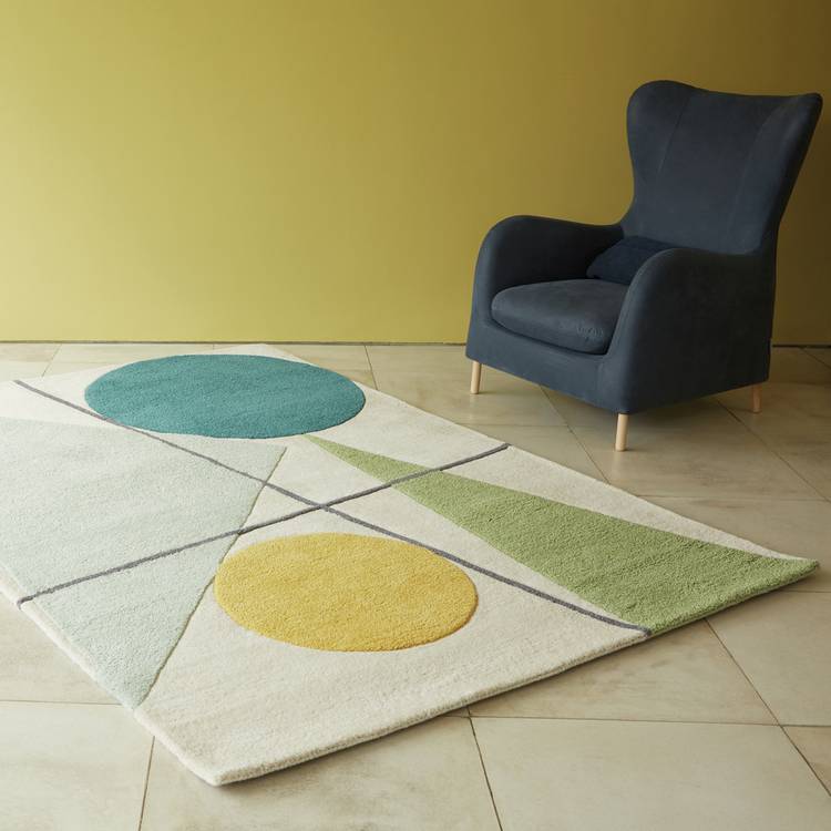 Habitat Forma Geometric Wool Flatweave Rug - 240x170cm 0