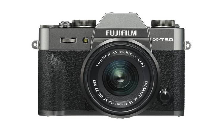 Fujifilm X-T30 Digital Camera with 15-45mm Lens - Charcoal