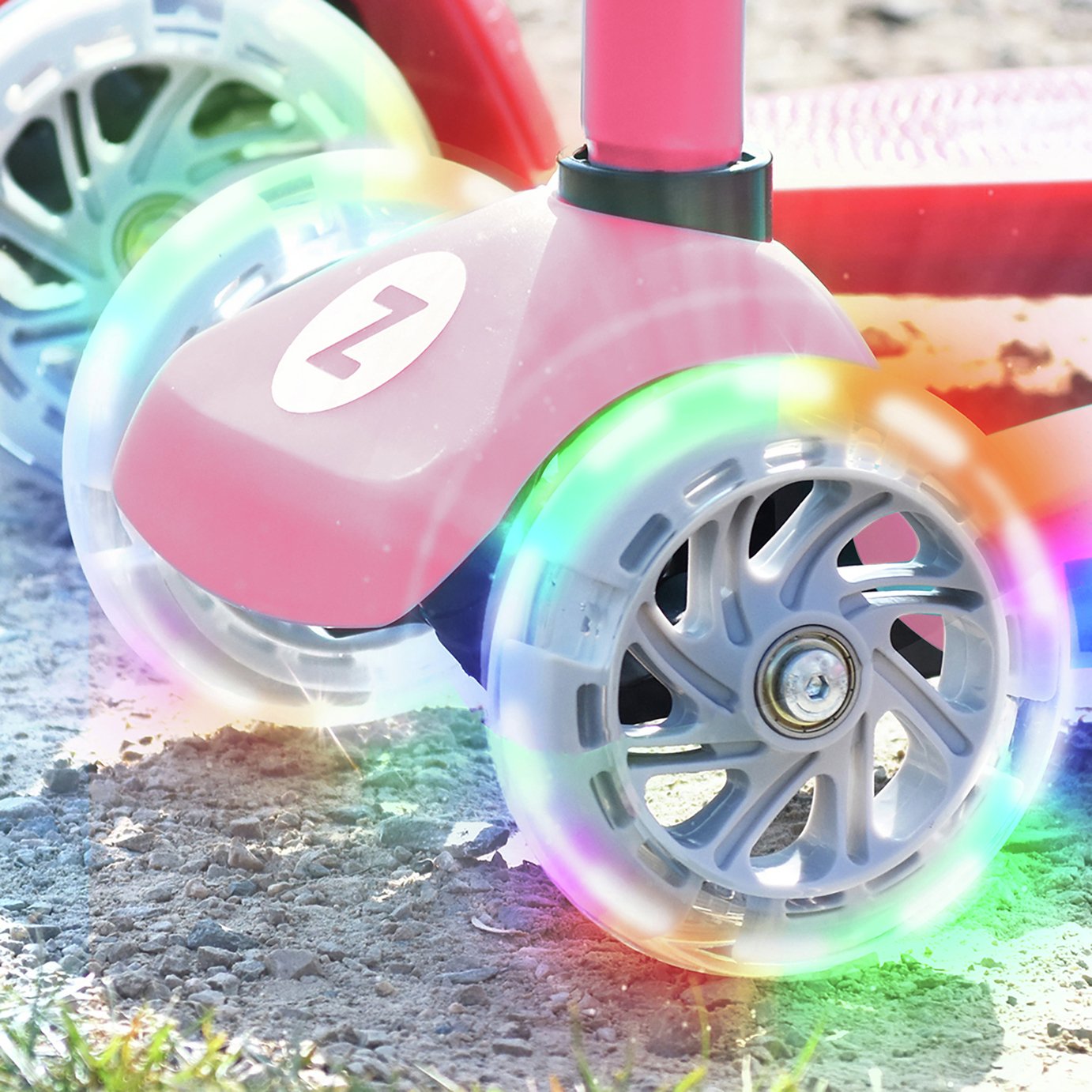 Buy Zinc T-Motion Kids Light Up 3 Wheel Scooter - Pink | Kids