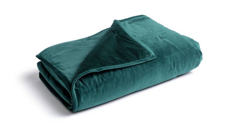 Habitat Agra Super Soft Quilted Throw - Green