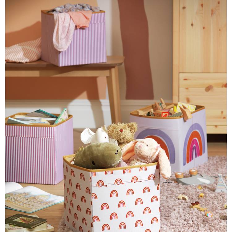 Habitat Rainbow Canvas Boxes 0