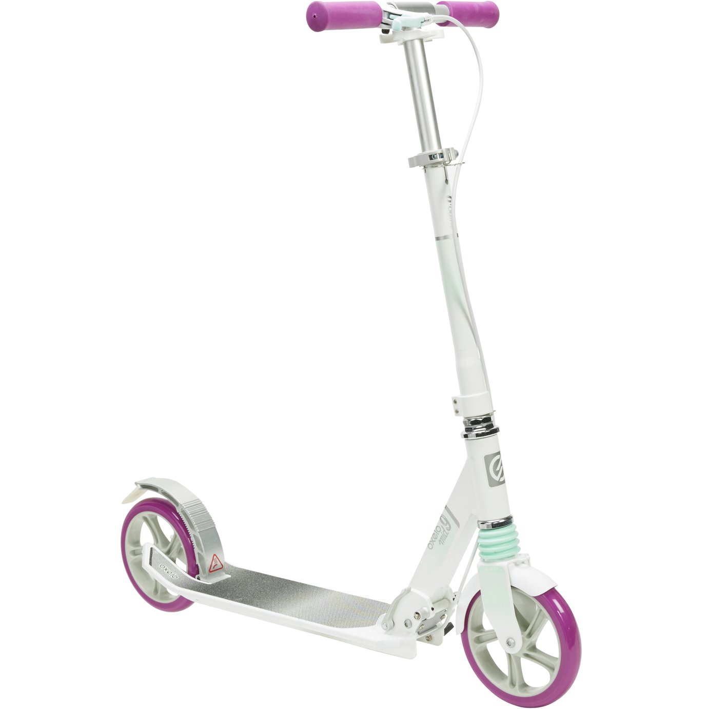 Buy Decathlon Mid 9 Foldable Scooter - White/Purple | Kids scooters | Argos