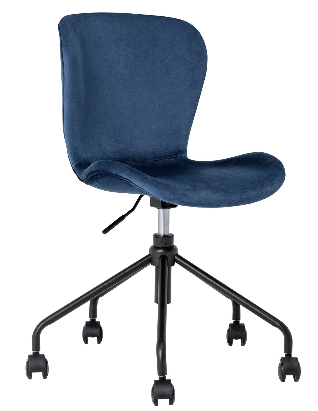 Habitat Etta Velvet Office Chair - Blue