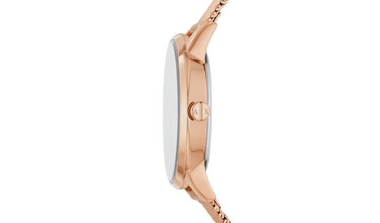 Buy Armani Exchange Ladies Rose Gold Watch Gift Set Womens watches Argos