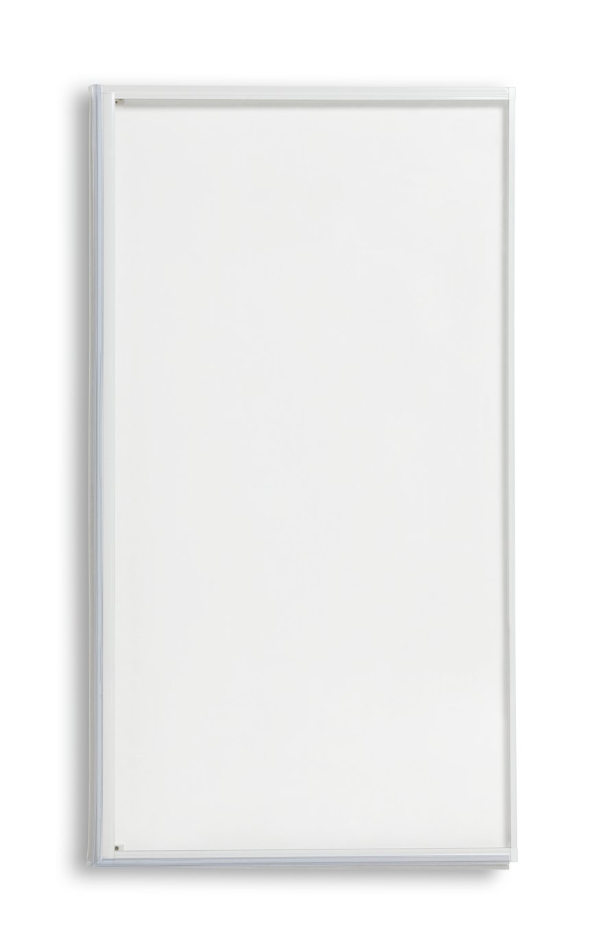 Argos Home 3mm Framed Bath Screen - White
