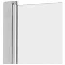 Buy Argos Home Straight Half Screen Bath Screen - Silver | Shower ...