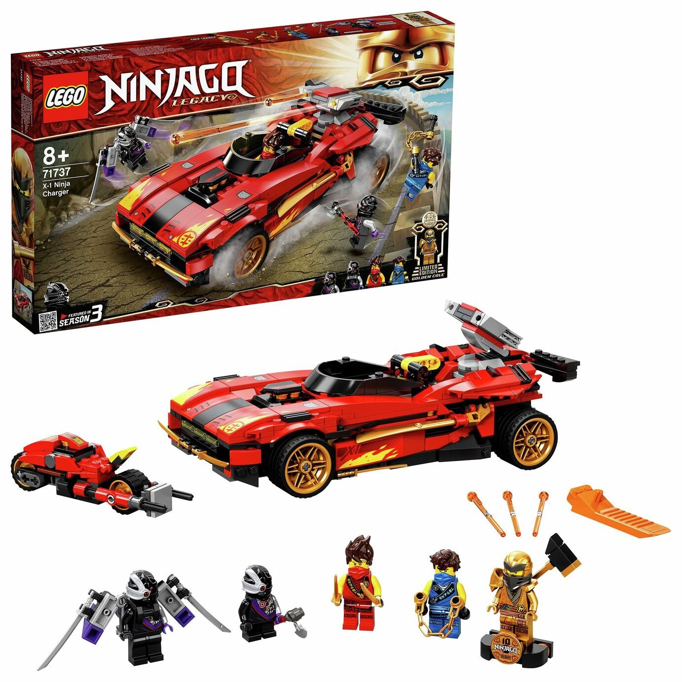 LEGO NINJAGO Legacy X-1 Ninja Charger Building Set 71737 review