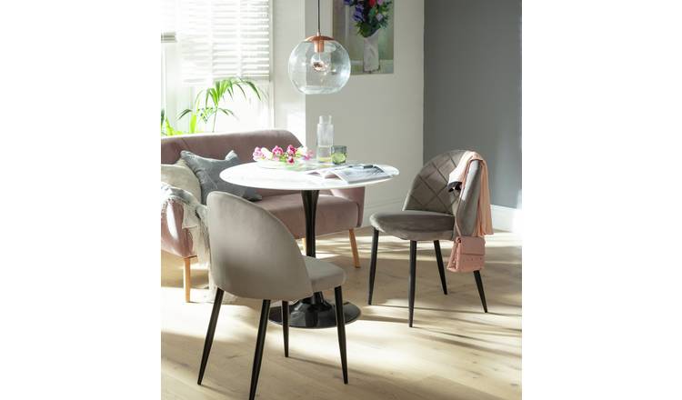 Argos velvet dining discount chairs