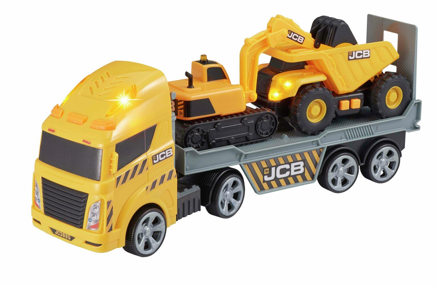 Chad Valley JCB Construction Transporter with Mini Vehicles