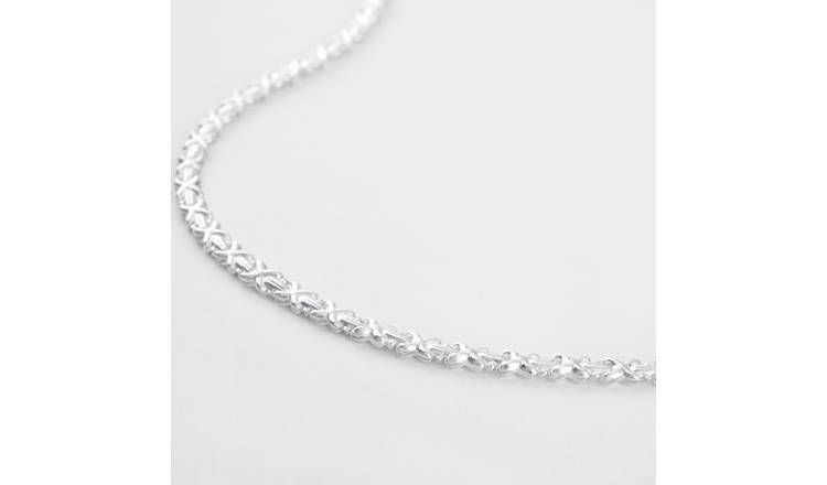 Revere 925 Sterling Silver Flat Fancy Necklace
