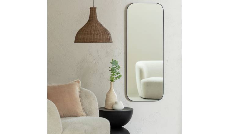 Habitat Black Full Length Wall Mirror - 120x45cm