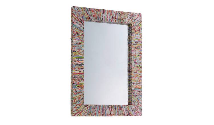 Habitat Cohen Recycled Paper Rectangular Wall Mirror