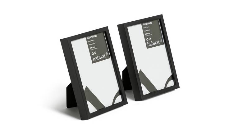 Buy Habitat Aluminus Metal Picture Frames - Pack of 2 - 10x15cm, Picture  frames