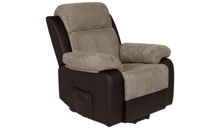 Buy Argos Home Bradley Rise & Recline Chair -Natural & Chocolate