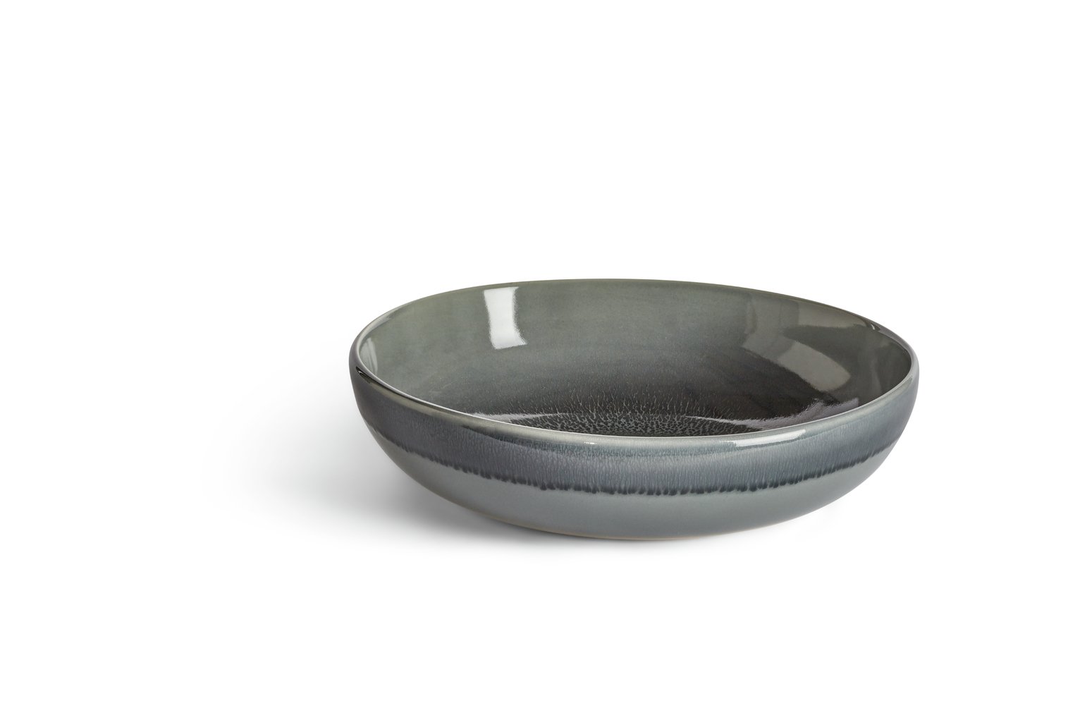 Habitat Evora Stoneware Serving Bowl - Green