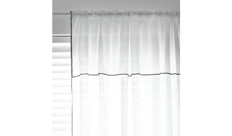Habitat Double Voile Unlined Sheer Curtains - White