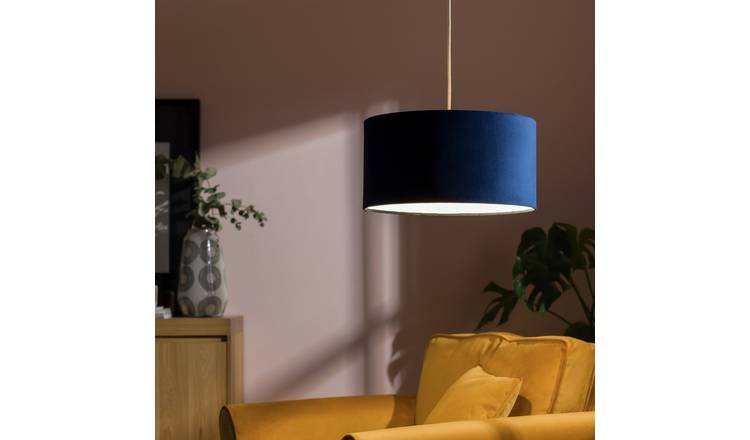 40cm navy deals lampshade