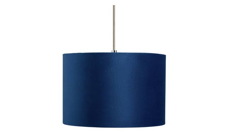 Velvet navy deals lampshade